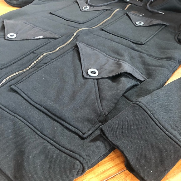 Volcom Men’s Jacket Black Hoodie - Picture 3 of 6